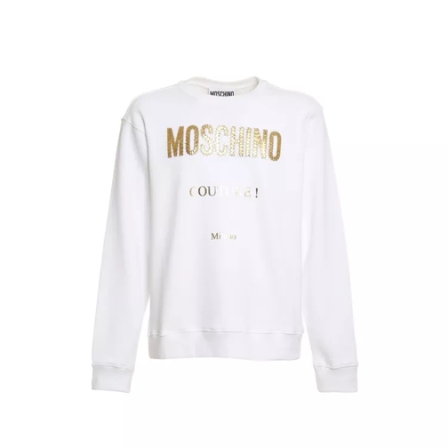 Moschino Logo Sweartshirt White 