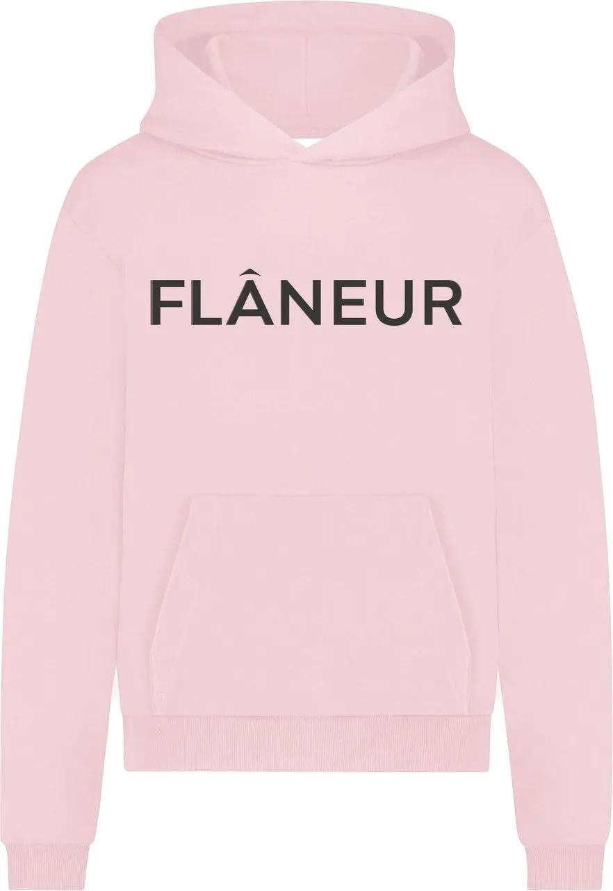 Thumbnail - Flâneur - Printed Logo Hoodie  Candy Pink - Größe XS - quarz