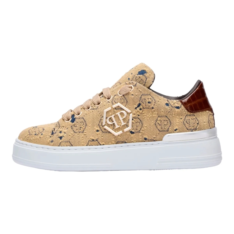 Philipp Plein Low-Top-Sneaker Entdecken Sie die Einzigartigkeit dieser Jacquard  braun(Image 5)