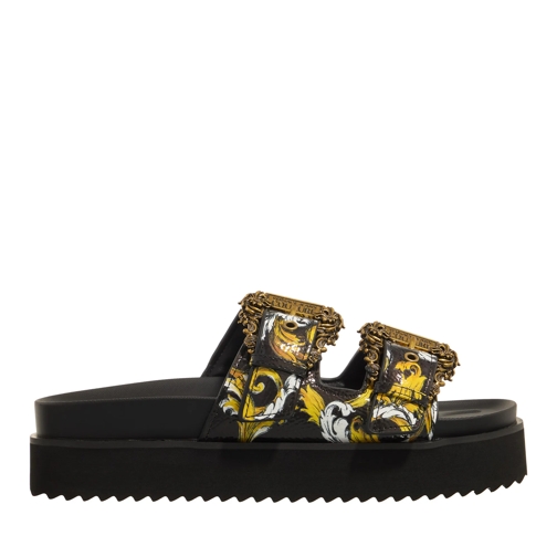 Versace Jeans Couture Slide Fondo Arizona Dis. Sm1 Black + Gold