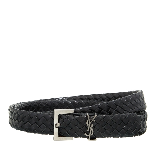 Saint Laurent Ledergürtel Cintura Belt Black