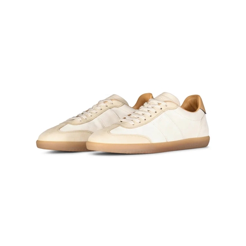 Tod's Klassischer Sneaker aus rauem Leder Beige lage-top sneaker