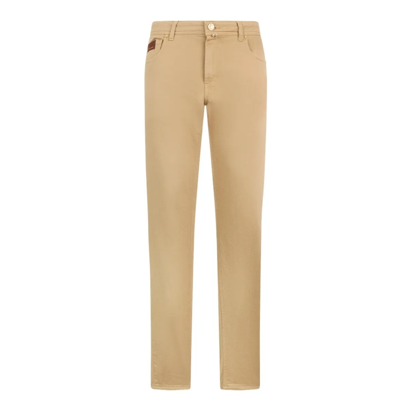 BILLIONAIRE Jeans mit geradem Bein Super Straight Cut Jeans beige