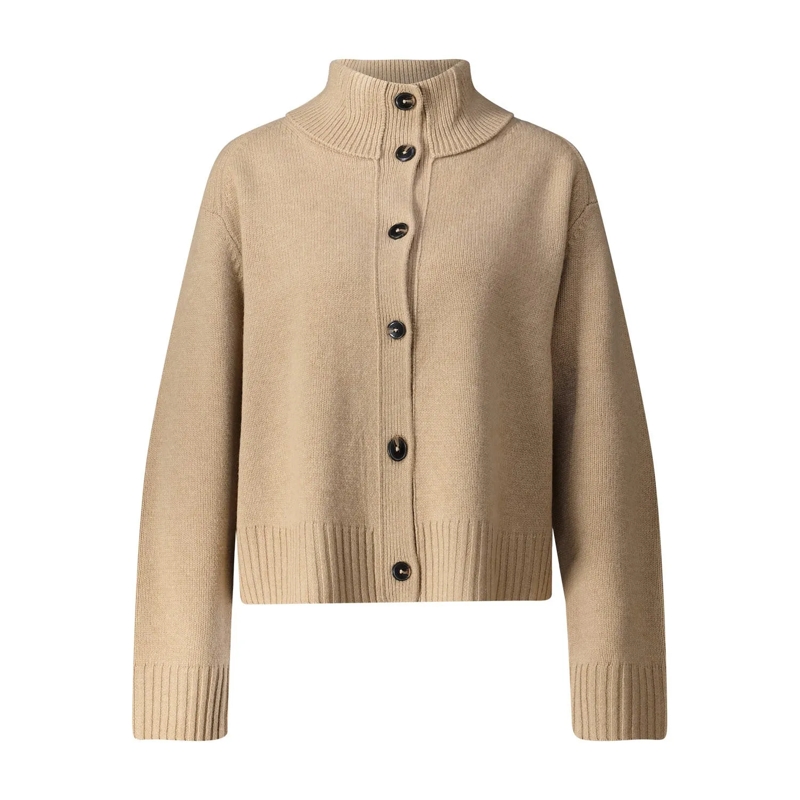 Closed Pull Strickjacke aus Wolle braun