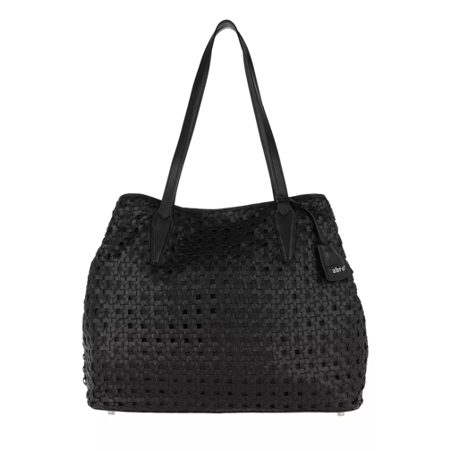 Abro Weave Paglia di Vienna Shopper Black/Nickel Shopping Bag