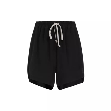 Rick Owens Black Crepe Boxers Shorts Black Short decontracte