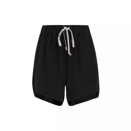 Rick Owens Black Crepe Boxers Shorts Black 