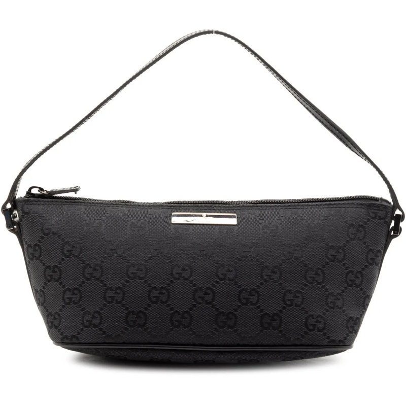 Gucci Schultertasche GG Canvas Boat schwarz