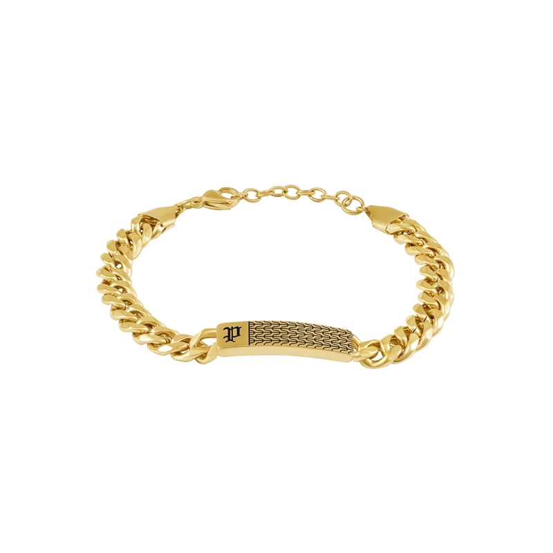 Police Armband Armband Chainmale- Herrenarmband- Farbe: silber gold