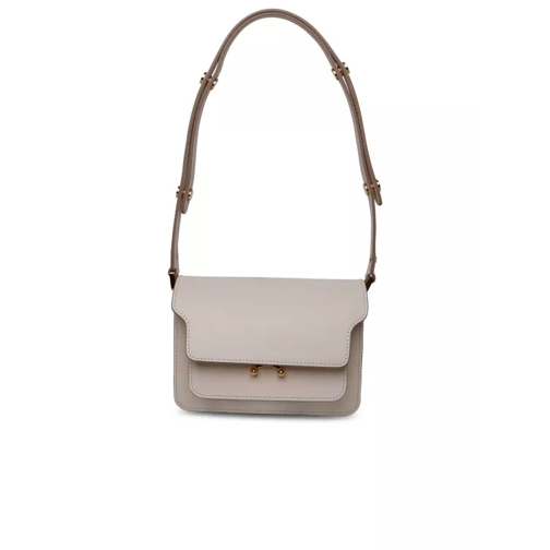 Marni Ivory Leather Bag Neutrals Schultertasche