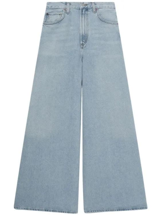 Agolde - Nolan High-Rise Wide-Leg Jeans - Größe 28 - blau