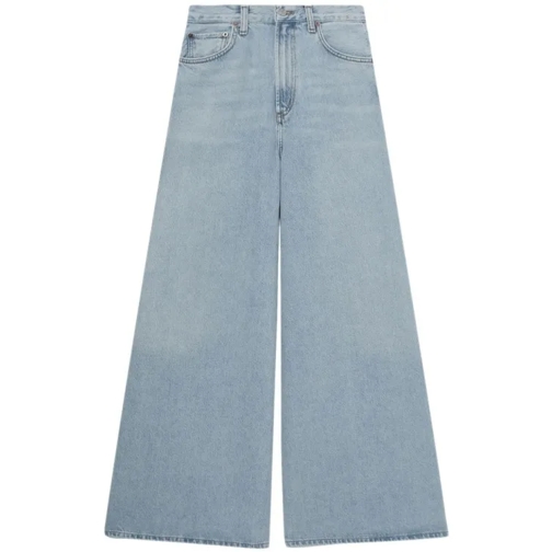 Agolde Nolan High-Rise Wide-Leg Jeans Blue 