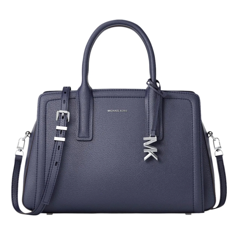 MICHAEL Michael Kors Satchel Laila Md Satchel Dress Blues