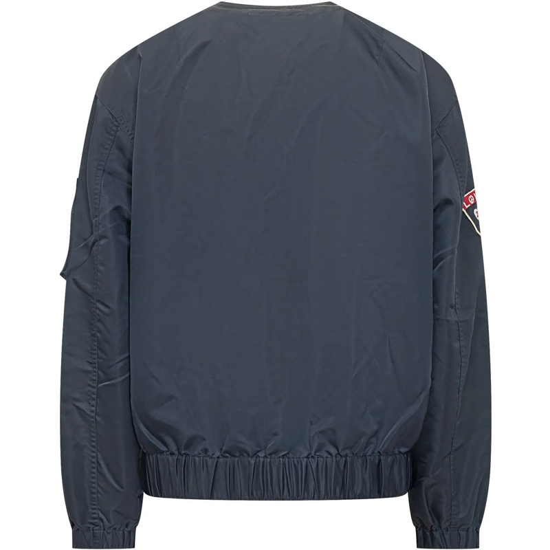 Kenzo Bomberjacke Bomber Senza Collo con Patch Applicate blau(Image 2)