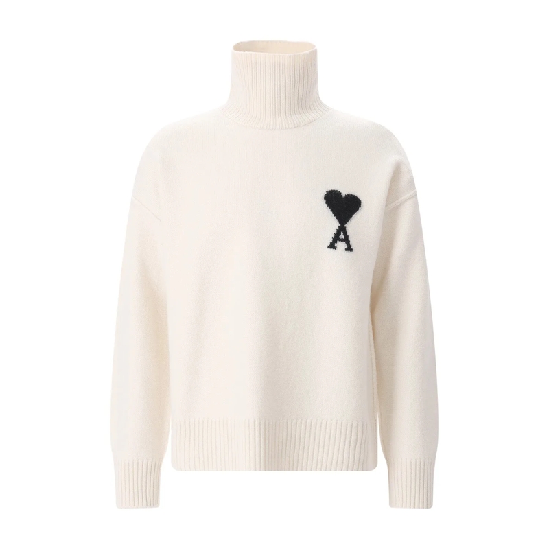 AMI Paris Rollkragenpullover UKS839.018 ami Paris hellgrau
