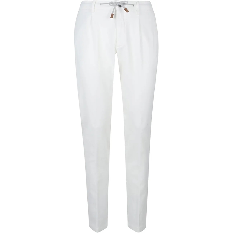Eleventy Slim-Fit-Jeans Iconic Jogger Pant White weiß