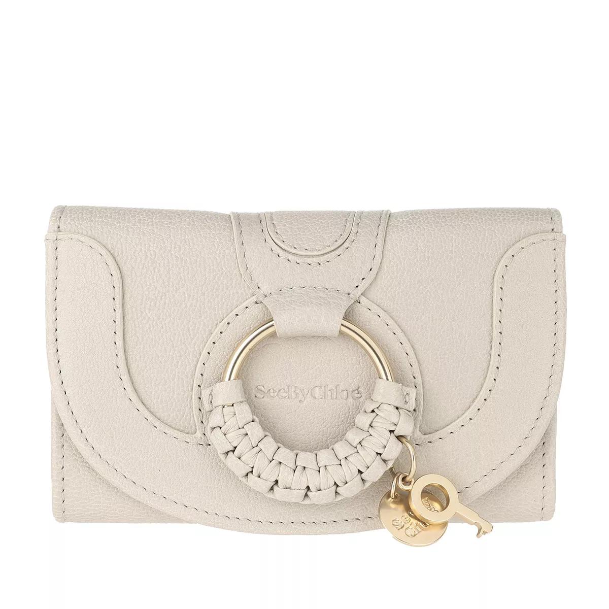See By Chloé Hana Wallet Leather Cement Beige | Flap Wallet