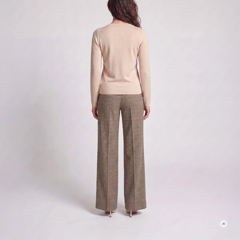 Marc Aurel  Pullover- schmale Ripp-Abschlüsse- Rundhals- S rose(Image 4)