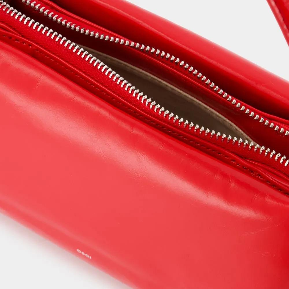 Osoi Hobo bags Pillow Mini Shoulder Bag Leather Red in rood