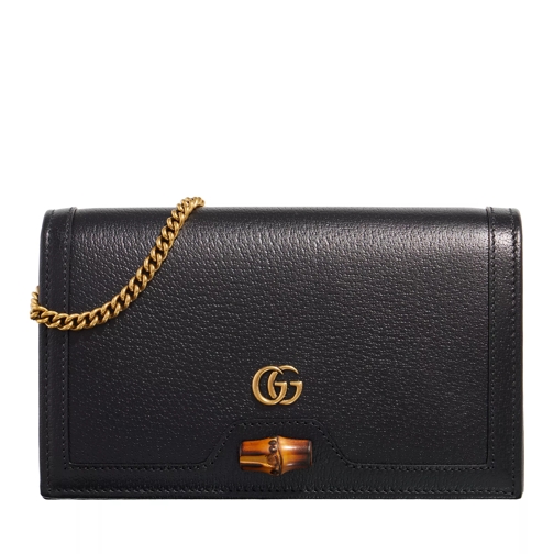 Gucci Diana Mini Bag With Bamboo Black Minitasche