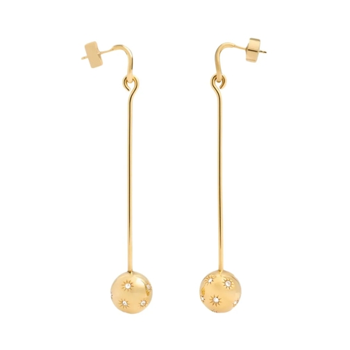 Jacquemus Les Boucles Nodo With Crystals Earrings Gold Orecchini a bottone