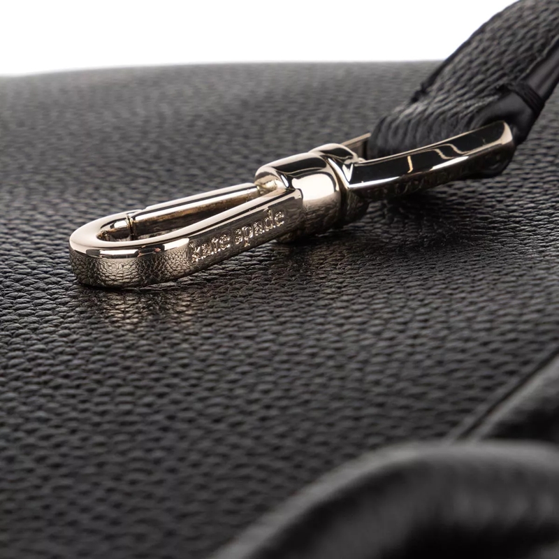 Kate Spade New York Tote Knott Pebbled Leather Large Satchel Black(Image 5)