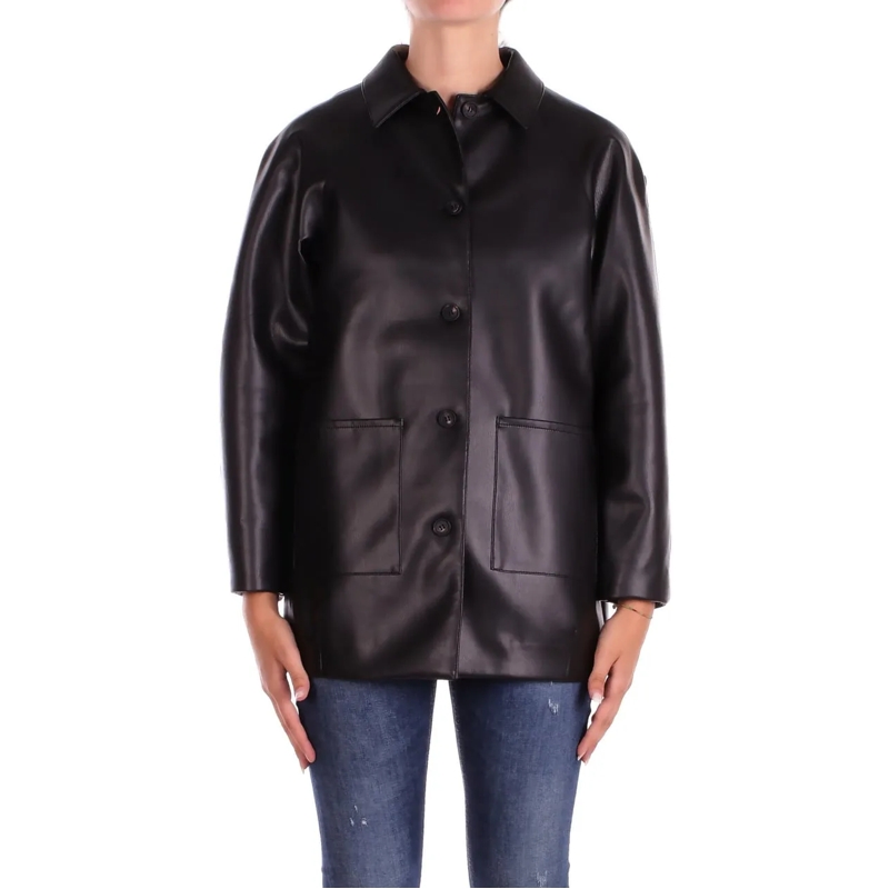 Max Mara Veste de transition Jackets Black schwarz
