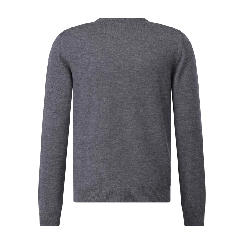 Gran Sasso Pullover Rundhalspullover aus Schurwolle schwarz