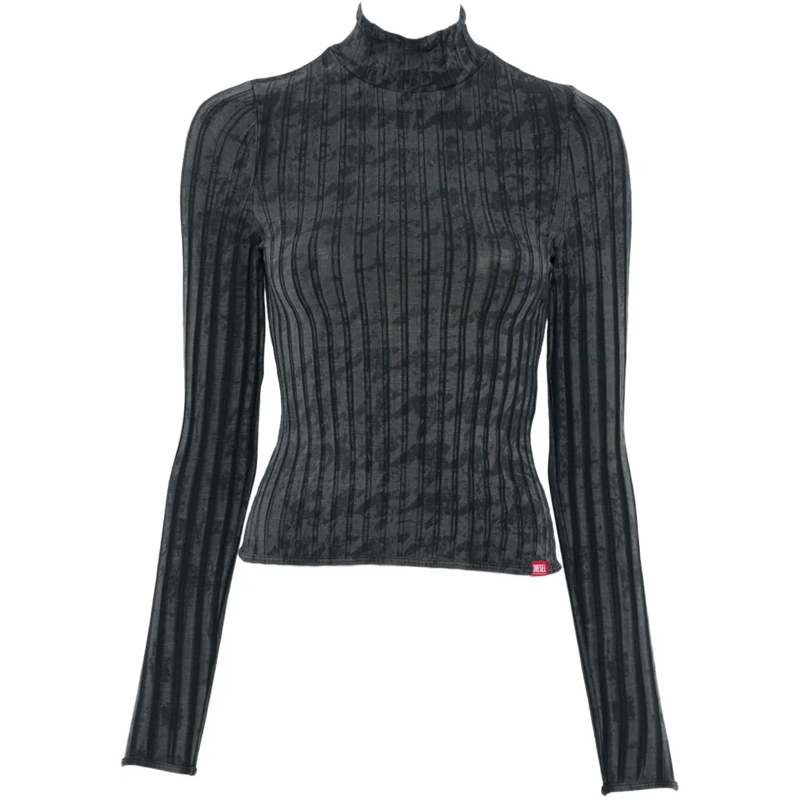 Diesel T-shirt Top Grey grau