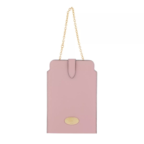 Mulberry Plaque Pouch Leather Powder Pink Pochette