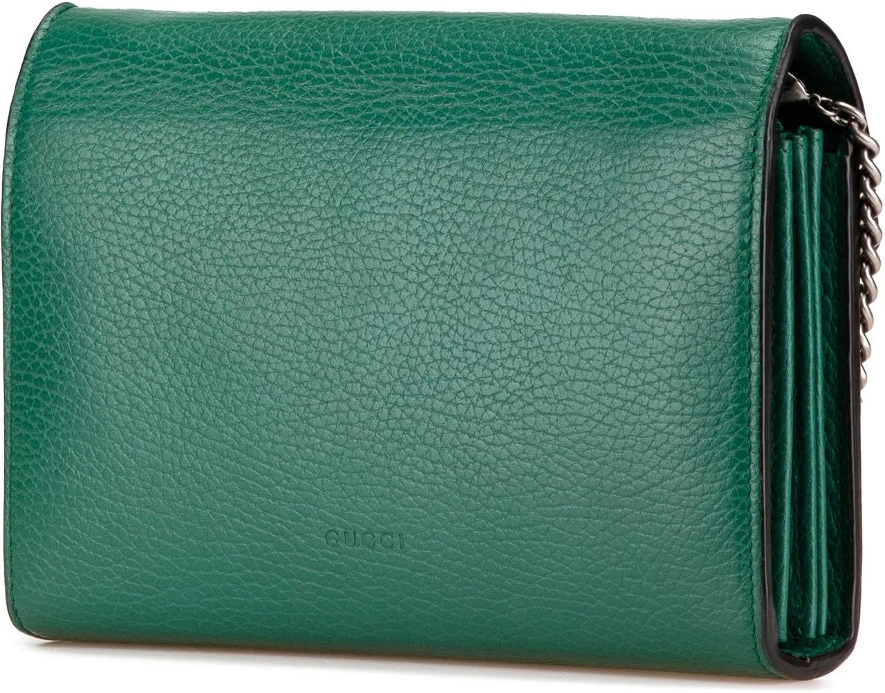 Thumbnail - Gucci Hobo Bags - 2016-2024 Mini Leather Dionysus Wallet on Chain - Gr. unisize - in Grün - für Damen