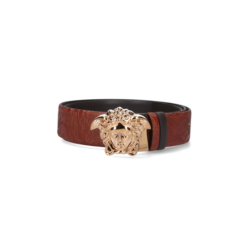 Versace Riem "Medusa" Reversible Belt – Brown Brown