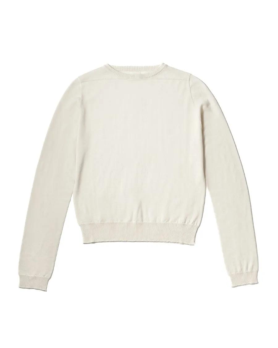 Thumbnail - Rick Owens - Dinge Lightweight Cashmere Round Neck Sweater - Größe M - beige