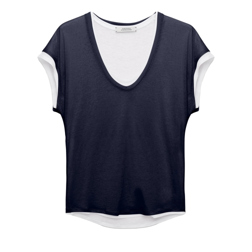 Dorothee Schumacher LAYER LOVE shirt dark navy 