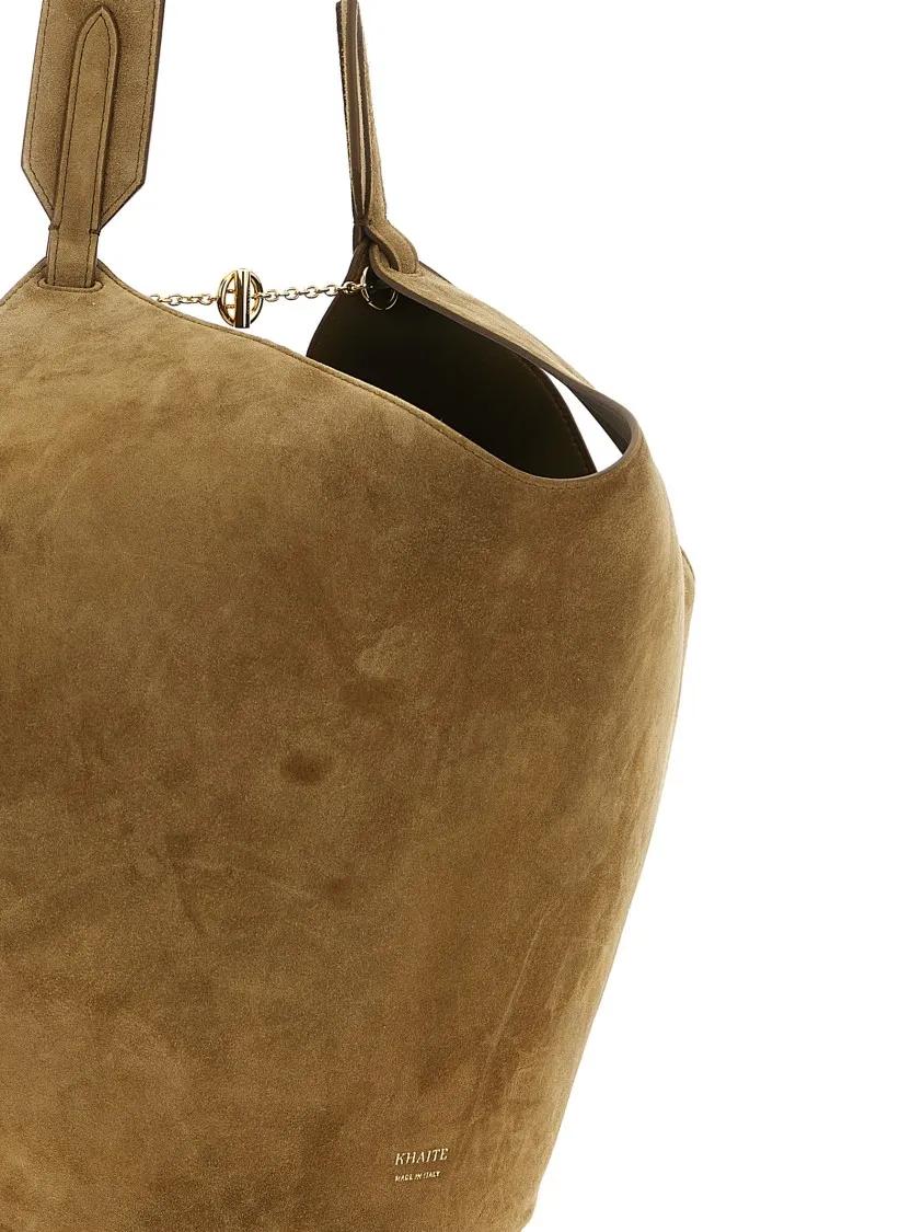 Khaite Shoppers & Totes Lotus Small' Shopping Bag in bruin