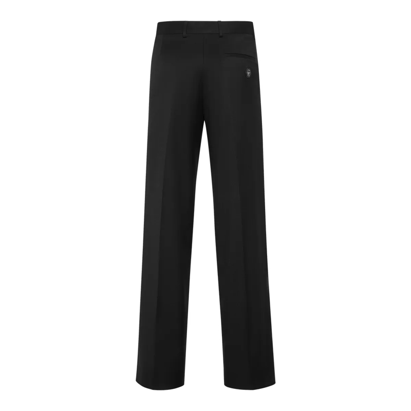 Philipp Plein Hose Hose Mit Weitem Bein schwarz(Image 3)