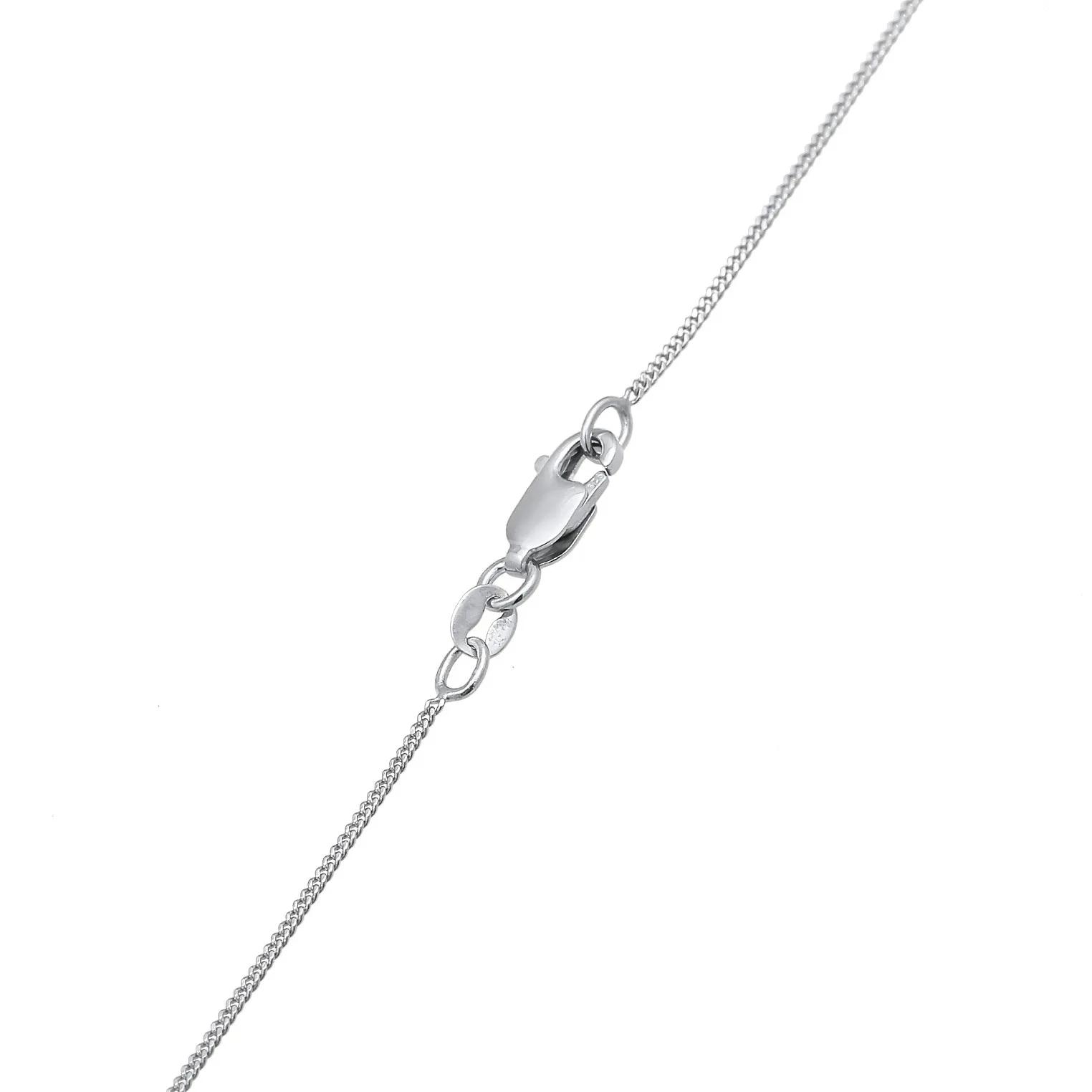 Thumbnail - Elli Halsketten - Halskette Herz Liebe Diamant (0.055 ct.) 925 Silbe - Gr. unisize - in Silber - für Damen