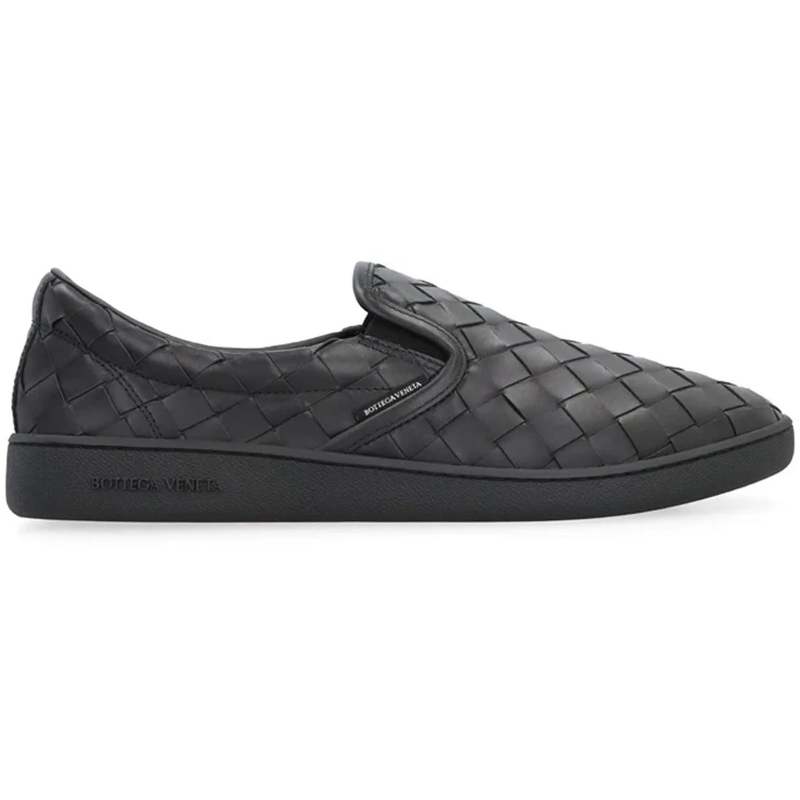 Bottega Veneta T-Shirt Bottega Veneta Sawyer Leather Sneakers schwarz