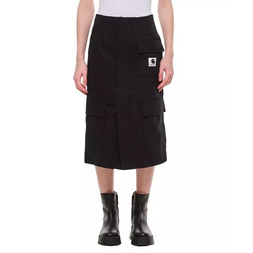 Sacai Cotton Skirt Black 