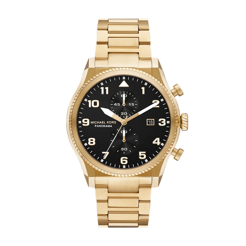 Michael Kors Chronograph Panorama Uhr Gold