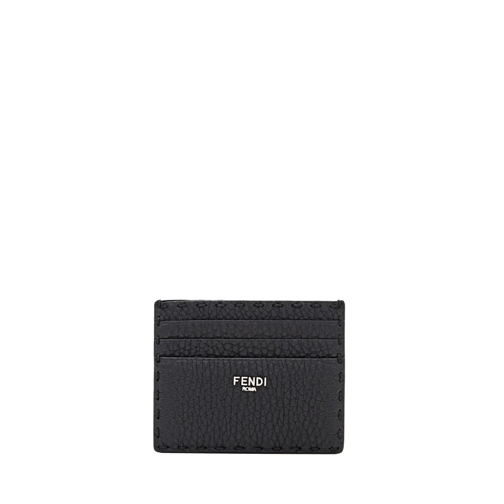 Fendi Geldbörse Card Case Cuoio Romano C Black