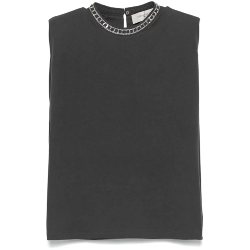 Golden Goose Isabel Gray T-Shirt Black T-Shirts