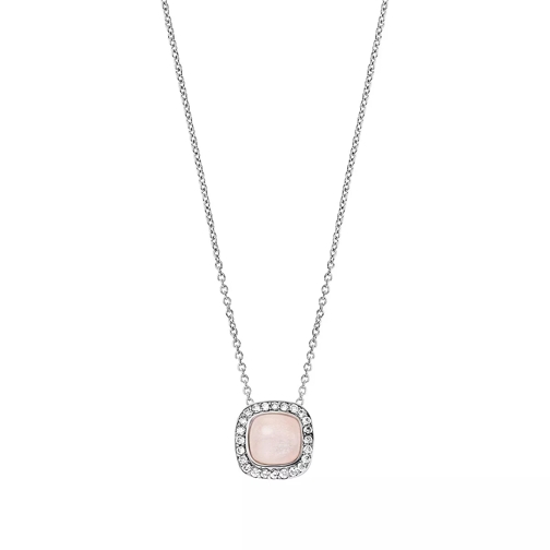 BELORO Necklace Diamond Moonstone Peach 14k White Gold Collana media