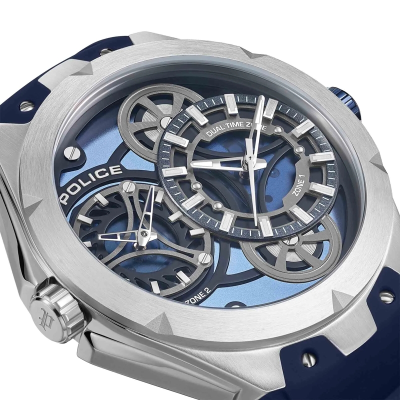 Police Automatikuhr Quarzuhr Scepter blau(Image 3)