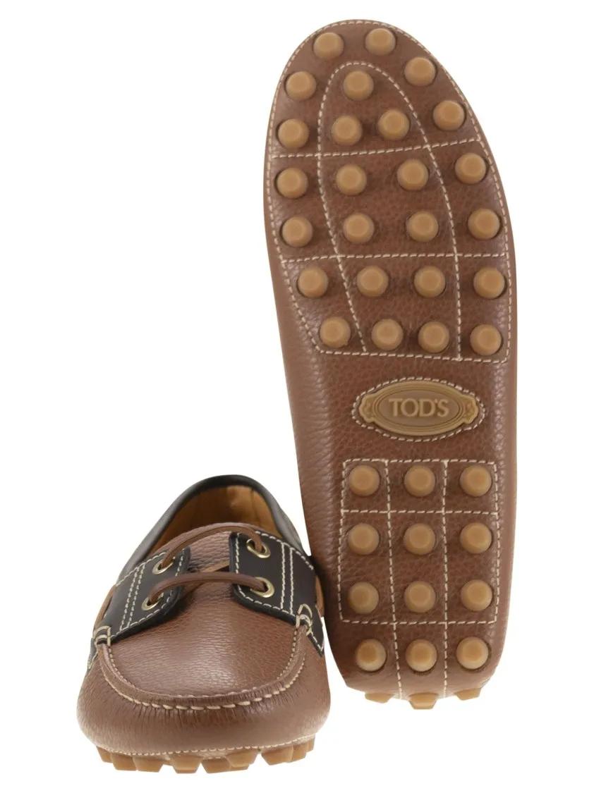 Thumbnail - Leather Boat Bubble Grommet - Gr. 37 (EU) - in Braun