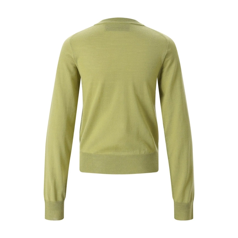 AMI Paris Cardigan Strickjacke mit Logo grün(Image 7)