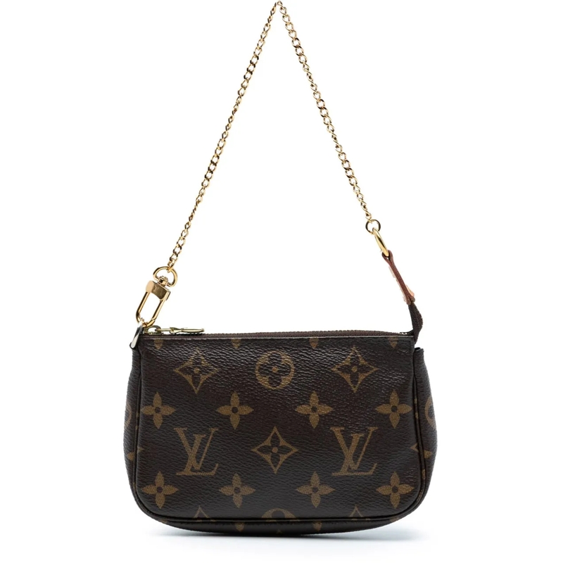 Louis Vuitton Tote Monogram Mini Pochette Accessoires braun