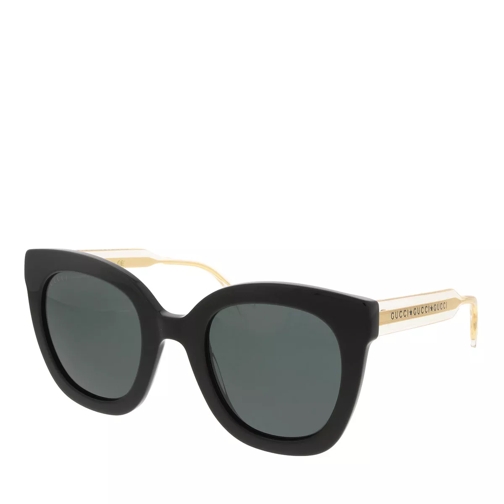 Gucci GG0564Sn-001 51 Woman Acetate Black-Crystal-Grey Sunglasses