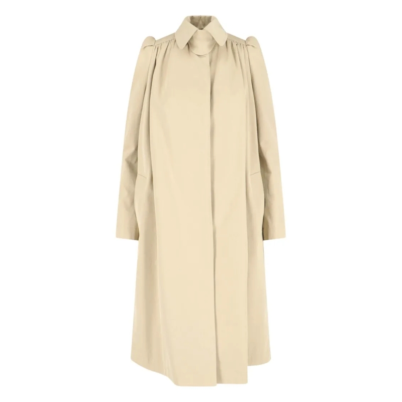 Alexander McQueen Bontjassen Beige Cotton Trench Coat Neutrals