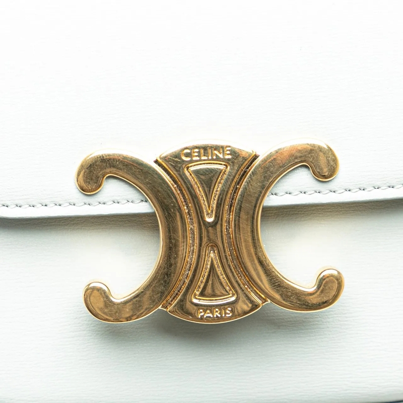 Celine Schultertasche Mini Calfskin Claude Crossbody blau